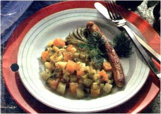 Bild von Kartoffel-Gurken-Kürbis-Gemüse